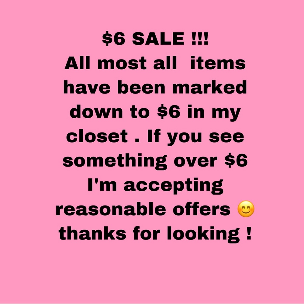 $6 SALE